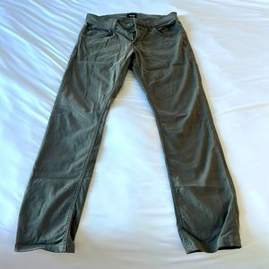 Hudson Men’s Slim Straight Twill Pant - Plaster (green) color - 30 x 34